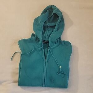 Ralph Lauren Knit zip-up hoodie.